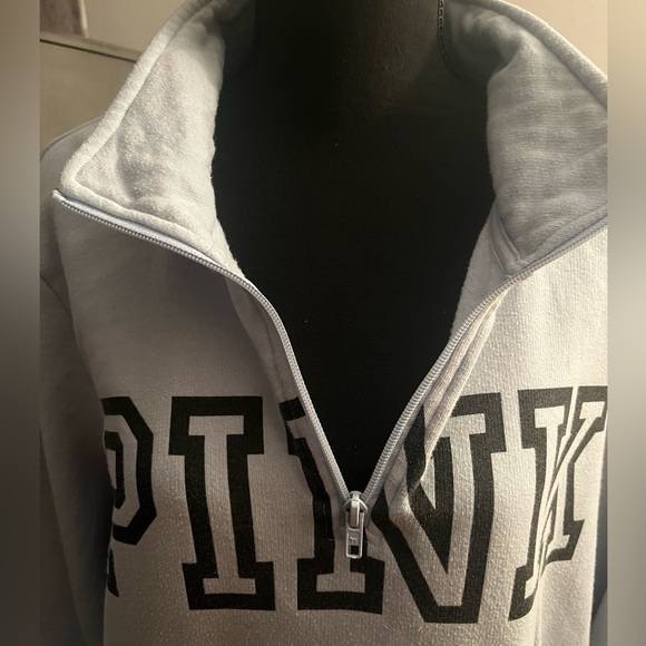 PINK 1/2 zip up sweater - Picture 2 of 4